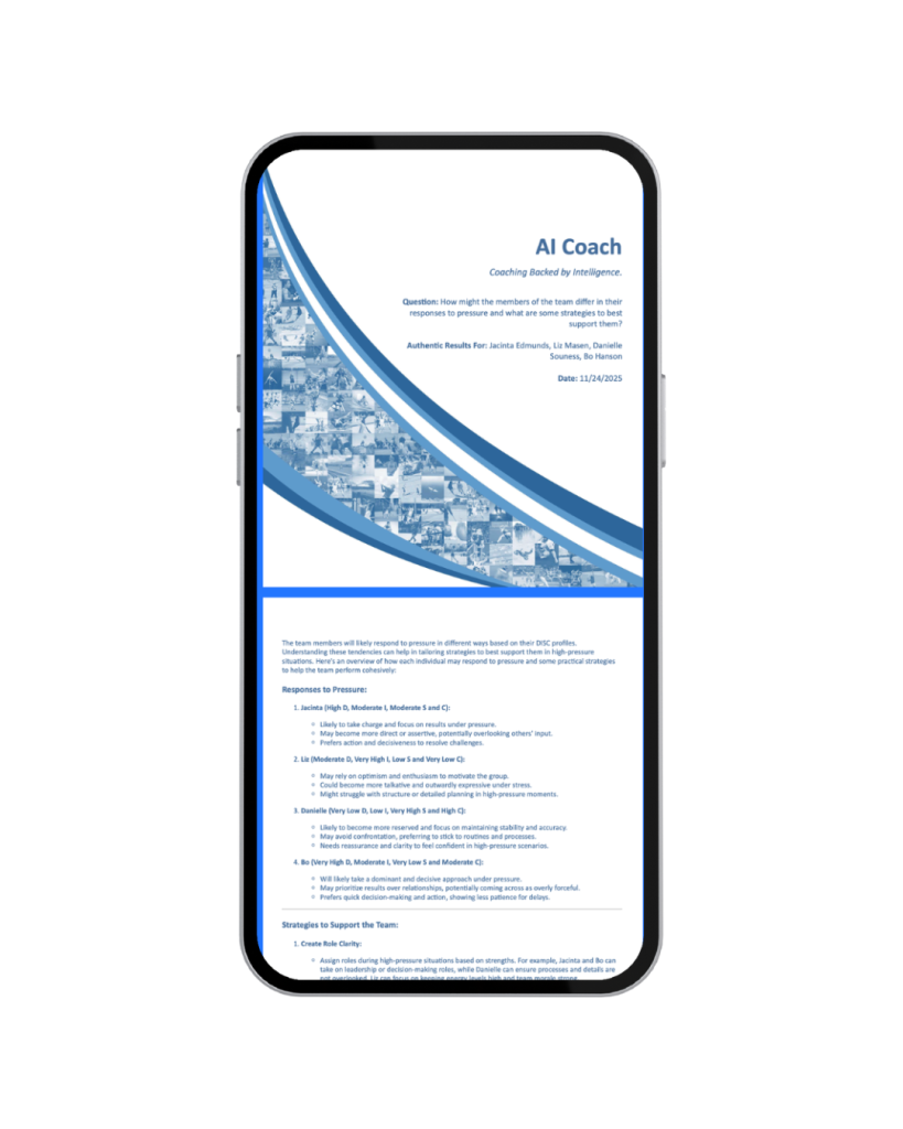 aa ai coach phone mockup